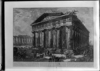 Photograph of a Print of the Print Titled The View of the Temple of Neptune
