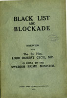 Black List and Blockade
