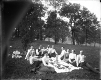 Photograph of a Group of People Having a Picnic