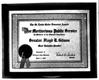 Award to Senator Floyd R. Gibson