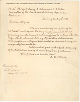 M-001: John Quincy Adams Letter