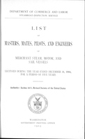 List of Masters, Mates, Pilots, and Engineers of Merchant Steam, Motor, and Sail Vessels