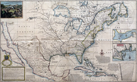 A New Map of the North Parts of America Claimed by France Under ye Names of Louisiana, Mississippi, Canada, and New France...