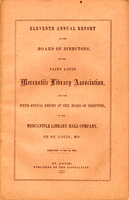 Eleventh Annual Report of the Board of Directors of the Saint Louis Mercantile Association