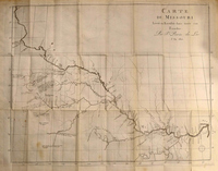 Carte du Missouri Levee ou Rectisiee dans toute son Etendue